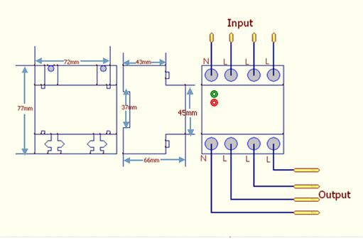 3 Phase Over Voltage Protector HDP Wide 72mm