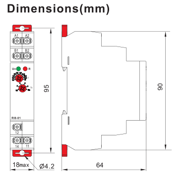 RI8 Control Relay Current monitoring Relay