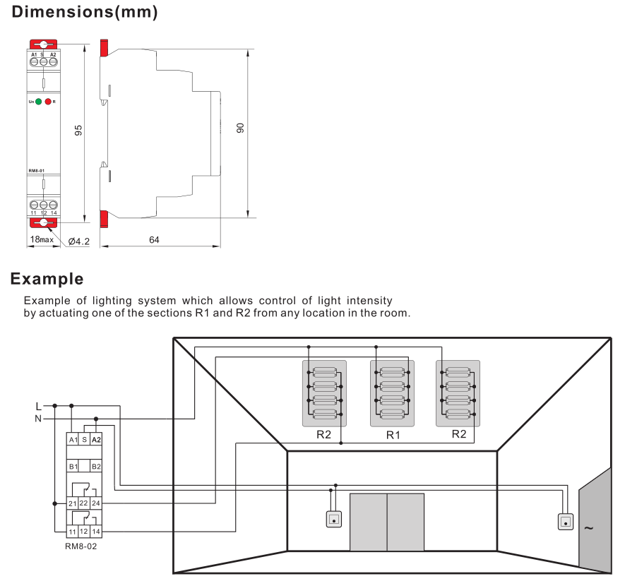 RM8 Control Relay Memory and Latching Relay