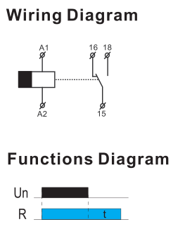 RT8 Timer Relay Delay Off Without Supply Voltage