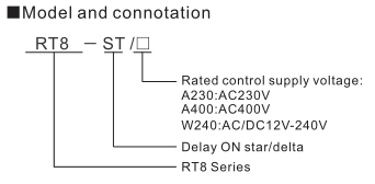 RT8 Time Relay Delay On Star Delta