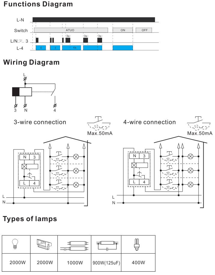 RT8 Time Relay Staircase Switch